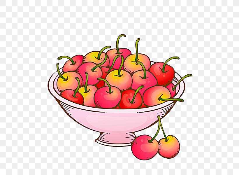 Cherry Drawing Cartoon, PNG, 600x600px, Cherry, Apple, Bowl, Cartoon, Cherry Blossom Download Free