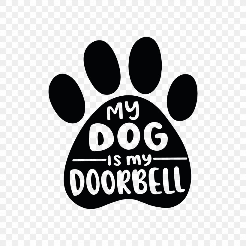 Dog Logo Font Brand Paw, PNG, 1801x1801px, Dog, Black And White, Brand, Door Bells Chimes, Logo Download Free