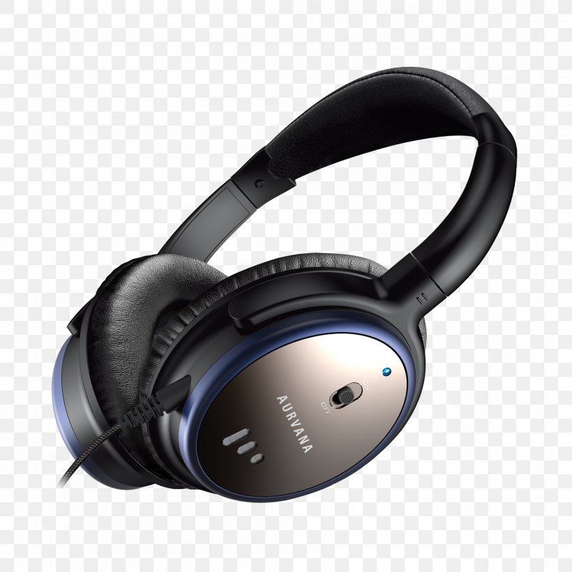 Microphone Active Noise Control Noise-cancelling Headphones Creative Technology Creative Aurvana 51EF054000000, PNG, 2000x2000px, Microphone, Active Noise Control, Audio, Audio Equipment, Bose Headphones Download Free