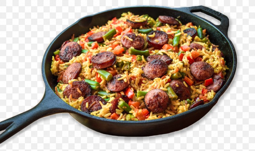 Arroz Con Pollo Cajun Cuisine Rookworst Nasi Goreng Andouille, PNG, 1000x592px, Arroz Con Pollo, American Food, Andouille, Cajun Cuisine, Chicken Download Free