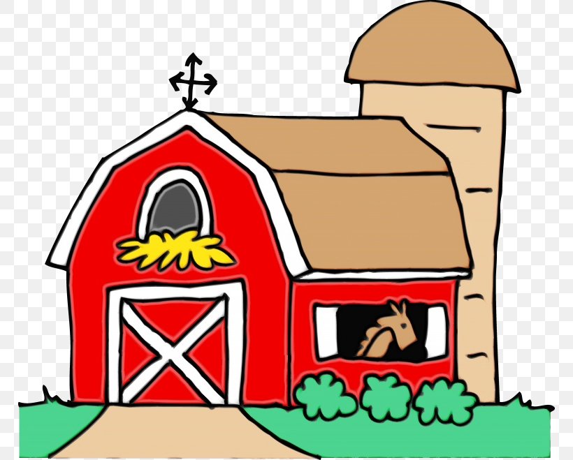 Transparency Barn Silo Farmhouse, PNG, 768x659px, Watercolor, Barn, Building, Cartoon, Facade Download Free