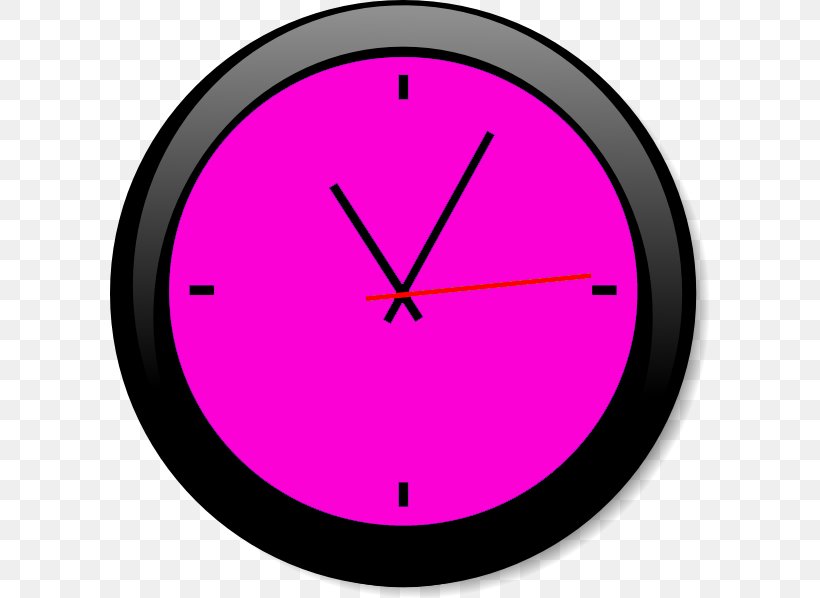 Clock Face Clip Art, PNG, 600x598px, Clock, Analog Watch, Area, Clock Face, Magenta Download Free