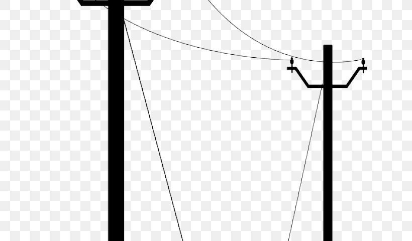 Electricity Overhead Power Line Clip Art Transmission Tower, PNG, 640x480px, Electricity, Blackandwhite, Diagram, Drawing, Electric Power Download Free