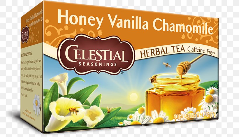 Green Tea Herbal Tea Celestial Seasonings Herb Tea Honey Vanilla Chamomile -- 20 Tea Bags, PNG, 800x470px, Tea, Celestial Seasonings, Chamomile, Food, Green Tea Download Free