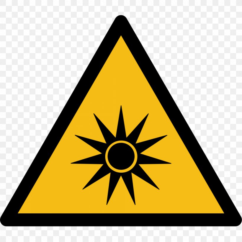 Light Optical Radiation Optics Warning Sign, PNG, 1200x1200px, Light, Hazard, Iso 7010, Laser, Light Beam Download Free