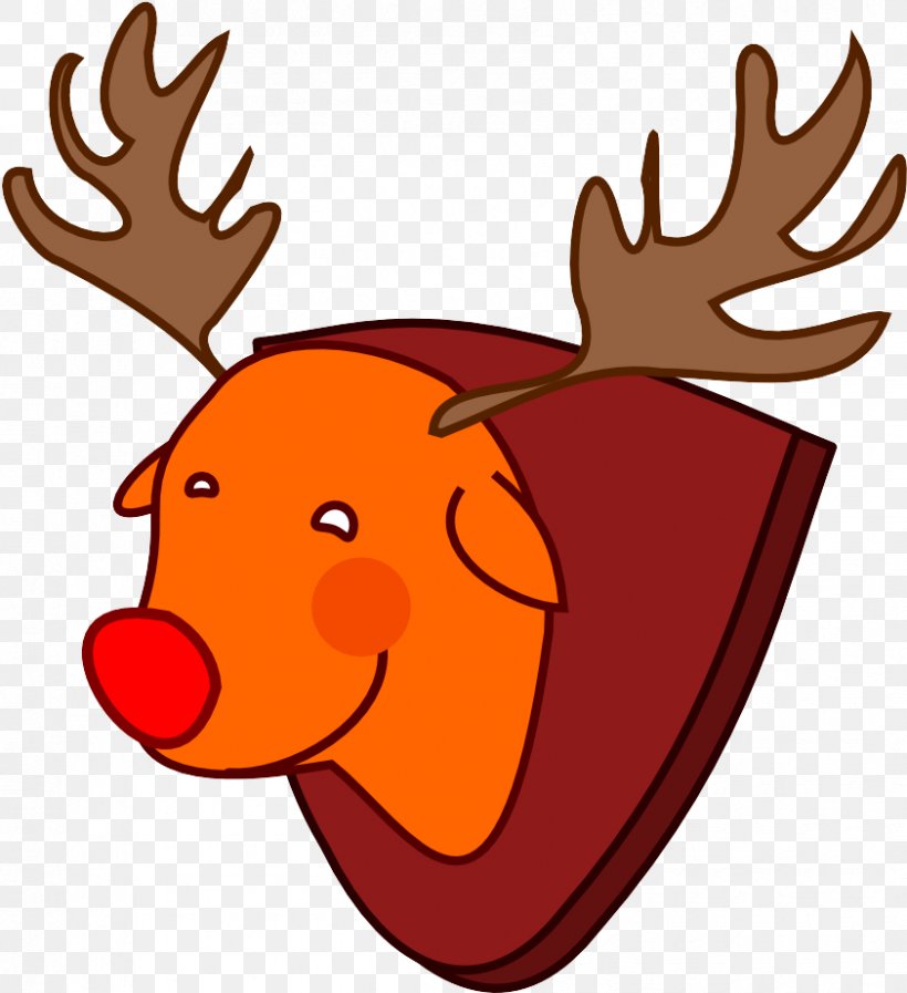 Reindeer, PNG, 842x922px, Head, Antler, Cartoon, Deer, Moose Download Free