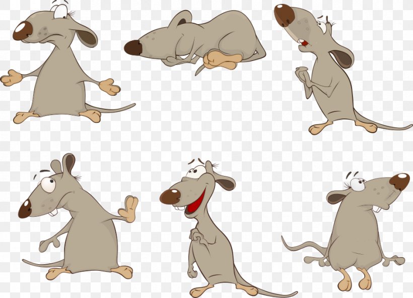 Brown Rat Mouse Rodent Cartoon, PNG, 941x679px, Brown Rat, Animal Figure, Carnivoran, Cartoon, Dog Like Mammal Download Free