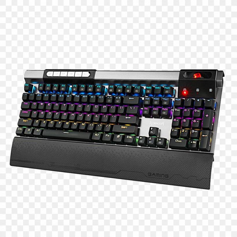 Computer Keyboard Gaming Keypad Amazon.com Joystick RGB Color Model, PNG, 1000x1000px, Computer Keyboard, Amazoncom, Backlight, Computer, Computer Component Download Free