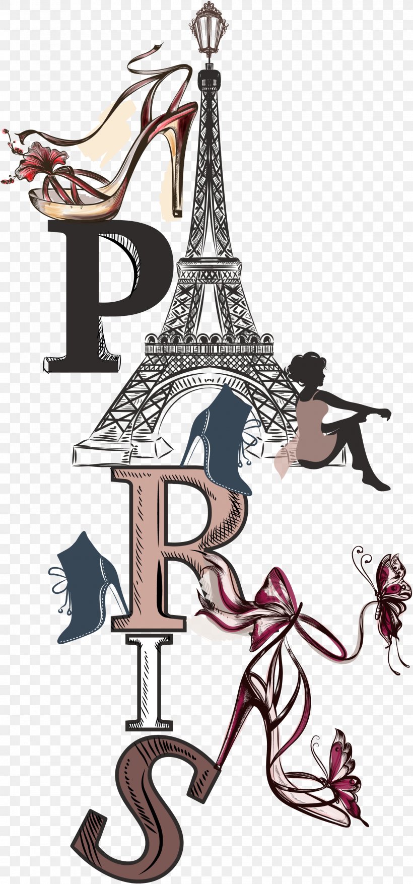 Eiffel Tower Drawing, PNG, 1600x3425px, Eiffel Tower, Drawing, Line Art, Paris, Silhouette Download Free
