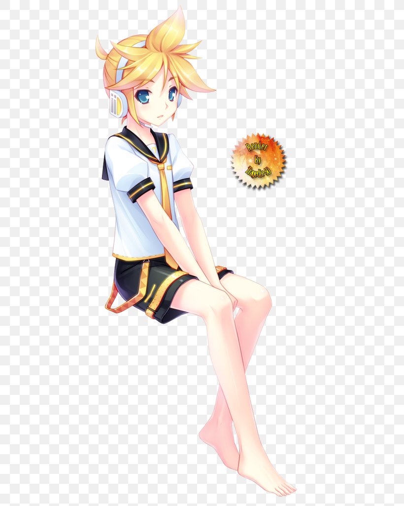 Kagamine Rin/Len Vocaloid Image Desktop Wallpaper Kaito, PNG, 462x1025px, Watercolor, Cartoon, Flower, Frame, Heart Download Free