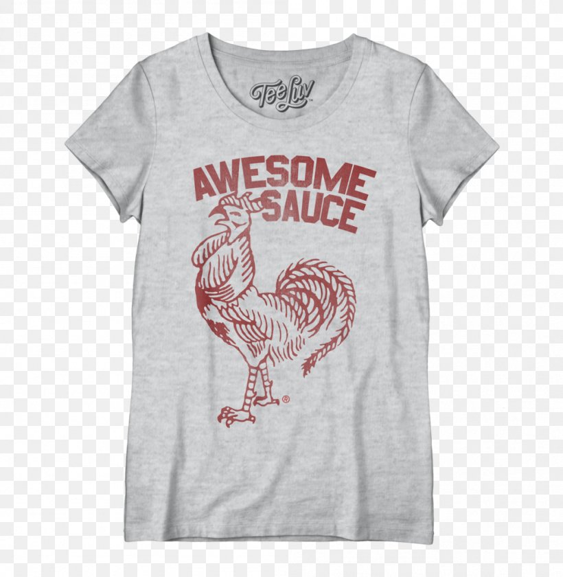 T-shirt Tea Sriracha Sauce Hot Sauce, PNG, 999x1024px, Tshirt, Active Shirt, Brand, Chicken, Clothing Download Free