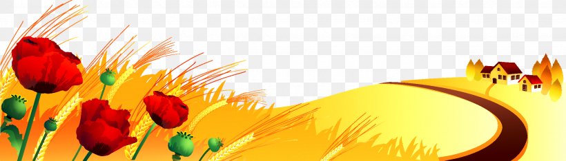 Autumn Season Spring Clip Art, PNG, 2244x641px, Autumn, Flower, Flowering Plant, Four Seasons, Orange Download Free