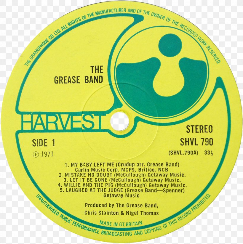 Compact Disc The Grease Band Record Label Yellow, PNG, 1000x1006px, Compact Disc, Area, Brand, Disk Storage, Grease Download Free