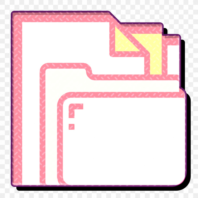 Folder And Document Icon Document Icon File Icon, PNG, 1090x1090px, Folder And Document Icon, Document Icon, File Icon, Line, Magenta Download Free