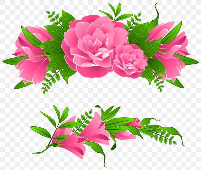 Garden Roses Centifolia Roses Pink Flowers, PNG, 3128x2649px, Borders And Frames, Annual Plant, Artificial Flower, Carnation, Cut Flowers Download Free