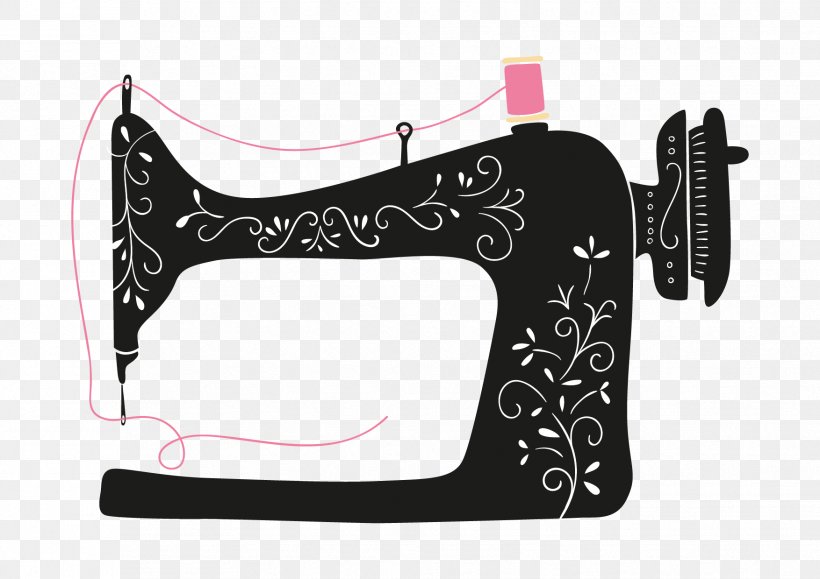 Clip Art Sewing Machines Hand-Sewing Needles, PNG, 1754x1240px, Sewing, Black, Handsewing Needles, Notions, Sewing Machine Download Free