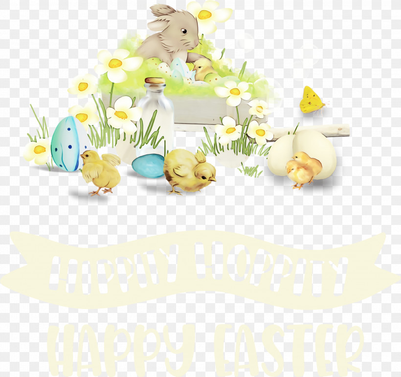 Easter Bunny, PNG, 3000x2824px, Happy Easter, Cartoon, Drawing, Easter Basket, Easter Bunny Download Free