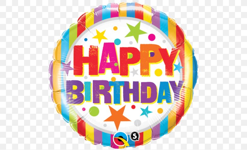 Mylar Balloon Happy Birthday Gift, PNG, 501x501px, Balloon, Anniversary, Area, Birthday, Bopet Download Free