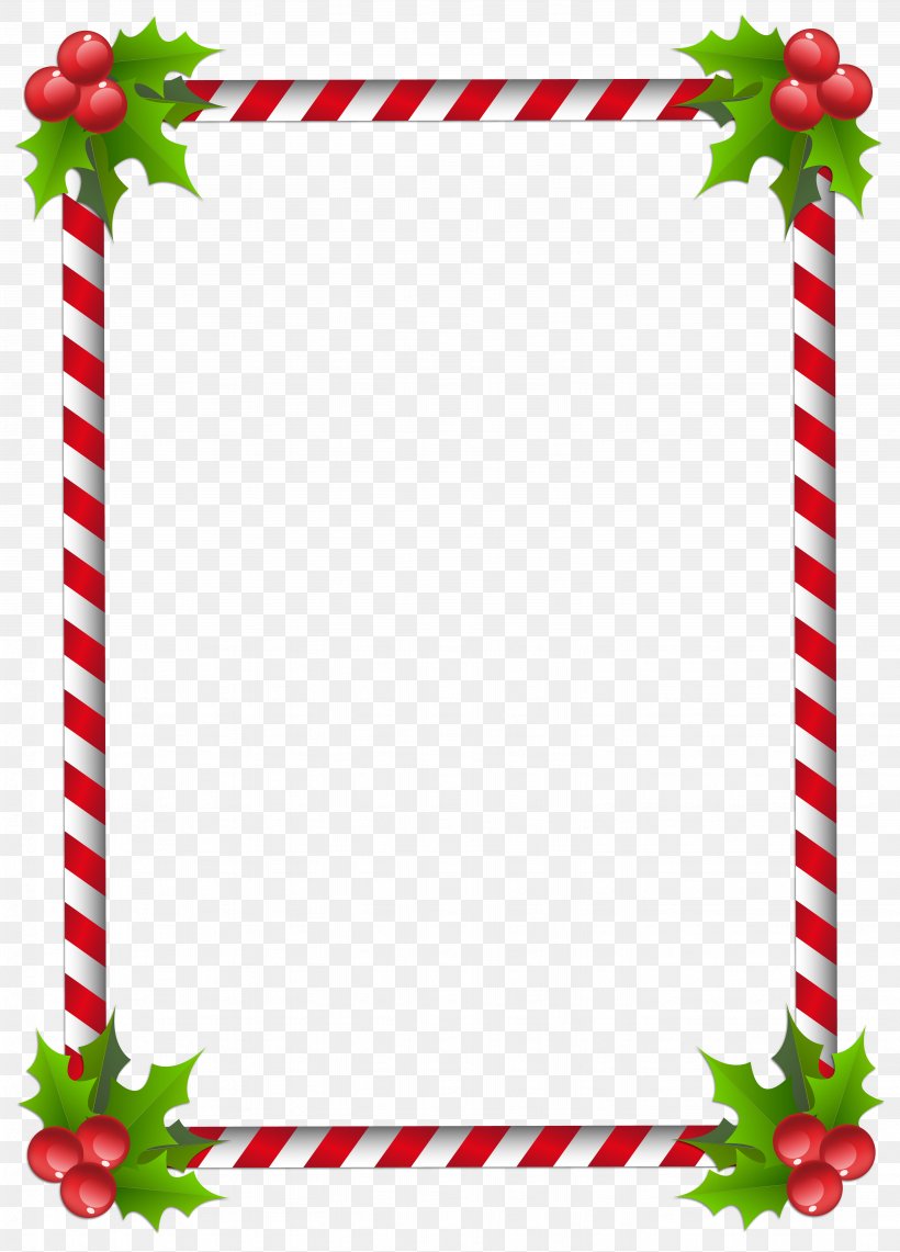 Santa Claus Christmas Tree Picture Frames Clip Art, PNG, 5746x8000px, Santa Claus, Aquifoliaceae, Aquifoliales, Border, Christmas Download Free