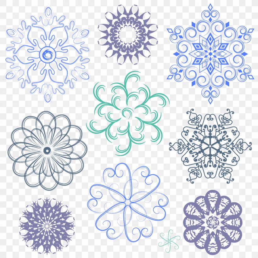 Snowflake Euclidean Vector Stock Photography, PNG, 1200x1200px, Snow, Blue, Drawing, Flower, Material Download Free