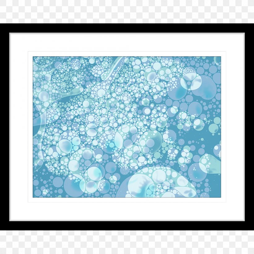 Picture Frames Turquoise Organism Sky Plc Pattern, PNG, 1000x1000px, Picture Frames, Aqua, Azure, Blue, Organism Download Free
