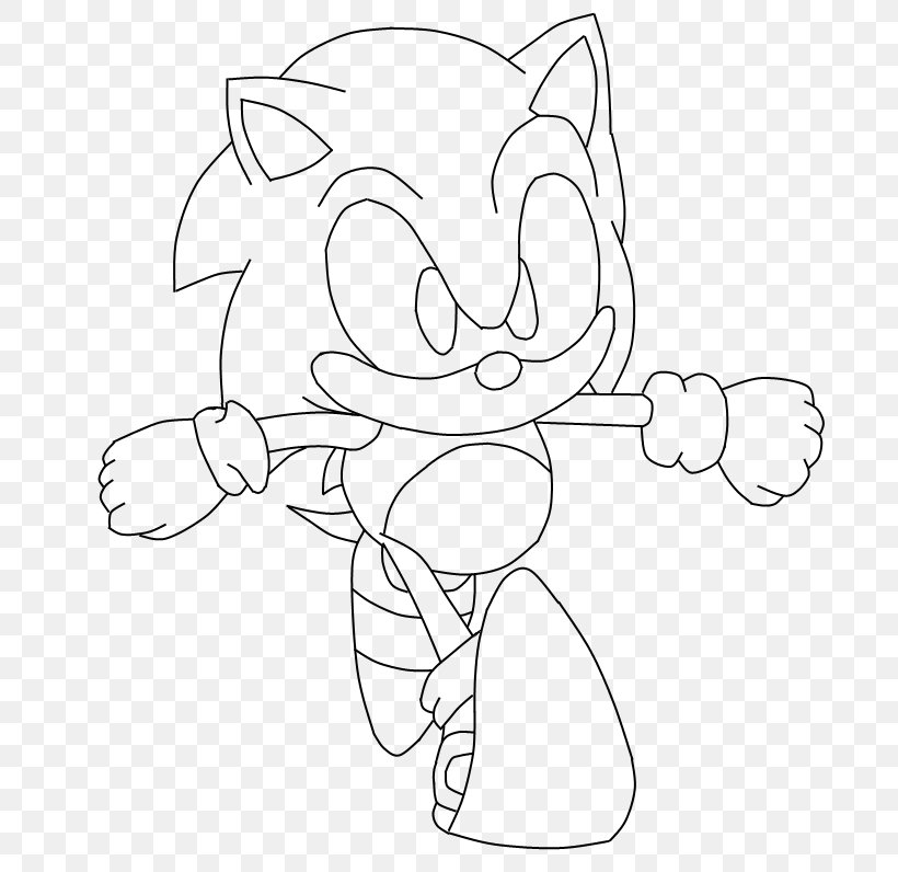 Drawing Line Art Tails Sonic The Hedgehog Sketch, PNG, 721x796px, Watercolor, Cartoon, Flower, Frame, Heart Download Free