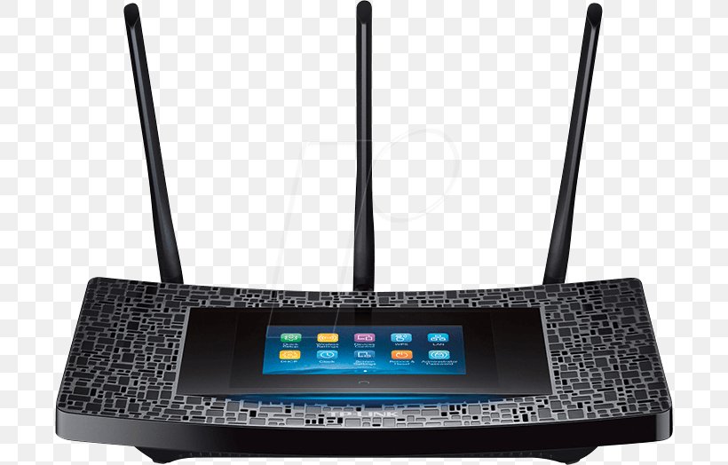 TP-LINK Touch P5 AC1900 Wireless Router Touchscreen Wi-Fi, PNG, 696x524px, Router, Computer Network, Display Device, Dlink, Electronic Instrument Download Free