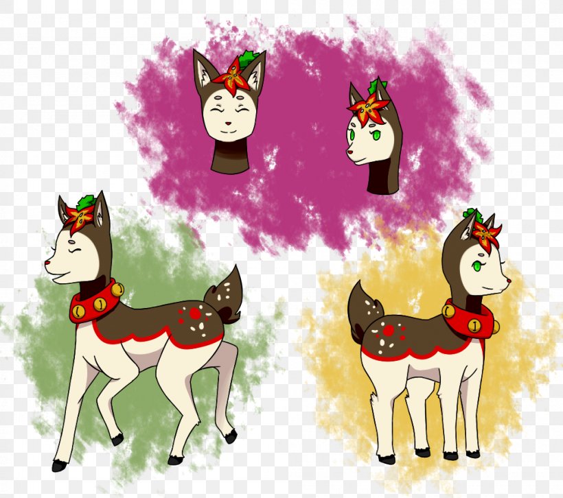 Horse Reindeer Christmas Ornament Cartoon, PNG, 1000x886px, Horse, Art, Cartoon, Character, Christmas Download Free