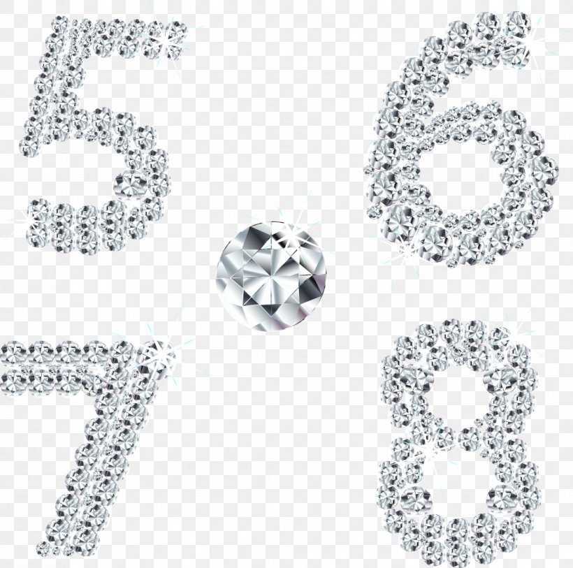 Numerical Digit Font, PNG, 1121x1112px, Numerical Digit, Black And White, Body Jewelry, Diamond, Illustrator Download Free