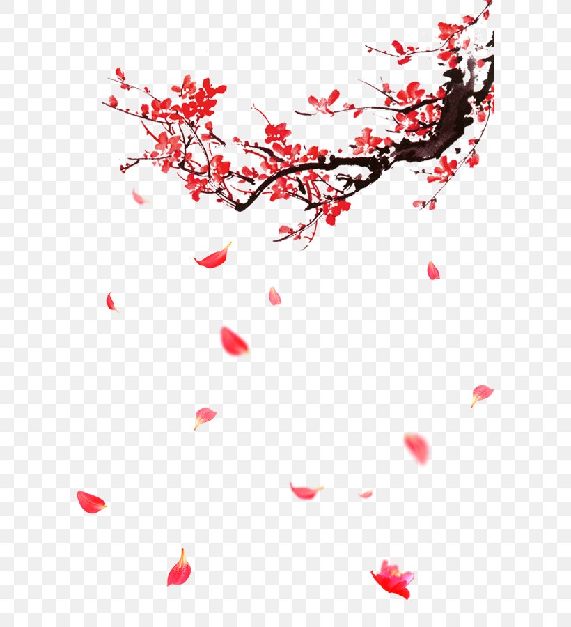 Plum Blossom Image Vector Graphics Design, PNG, 600x900px, Plum Blossom, Branch, Cherry Blossom, Flora, Floral Design Download Free