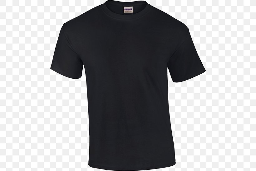 T-shirt Sleeve Neckline Crew Neck, PNG, 500x550px, Tshirt, Active Shirt, Black, Brand, Clothing Download Free