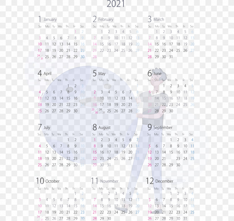 2021 Yearly Calendar Printable 2021 Yearly Calendar Template 2021 Calendar, PNG, 3000x2844px, 2021 Calendar, 2021 Yearly Calendar, Calendar, Calendar System, December Download Free