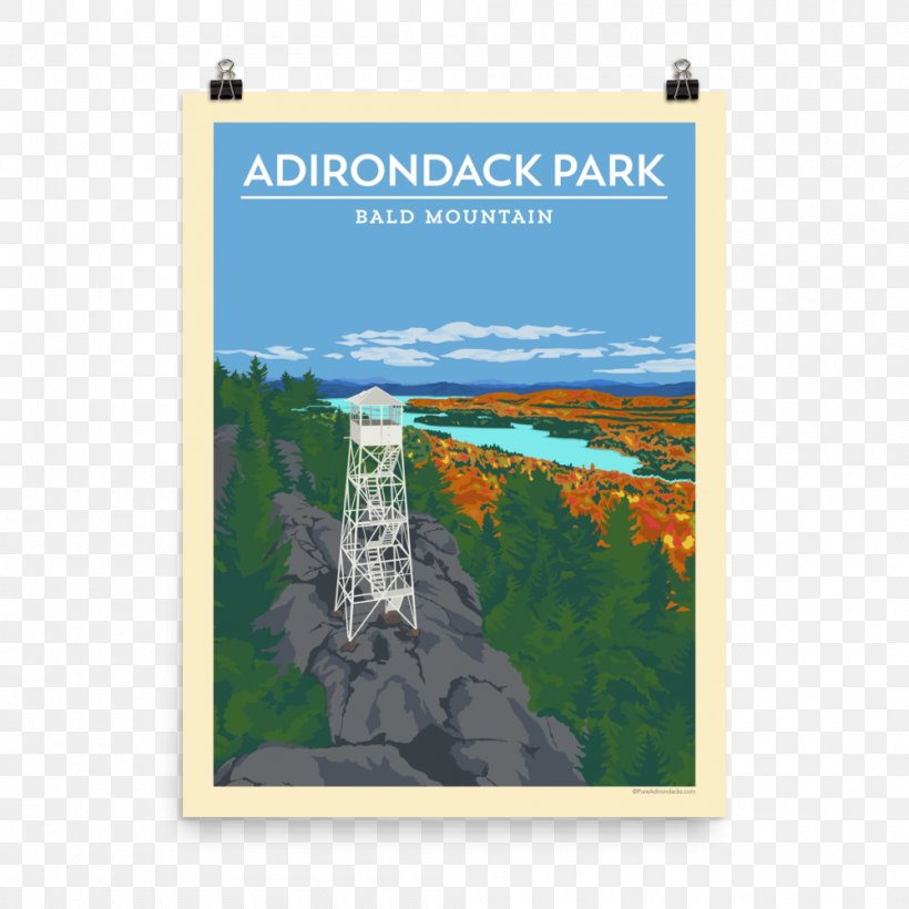 Adirondack Park Bald Mountain Whiteface Mountain Adirondack High Peaks Poster, PNG, 1000x1000px, Adirondack Park, Adirondack High Peaks, Adirondack Mountains, Advertising, Bald Mountain Download Free