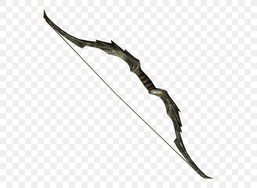 Bow And Arrow The Elder Scrolls V: Skyrim Orc Weapon, PNG, 600x600px, Bow And Arrow, Bow, Cold Weapon, Crossbow, Elder Scrolls Download Free