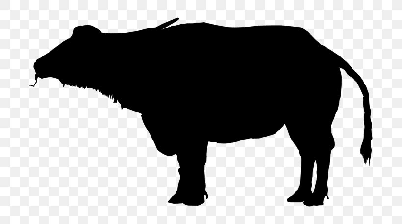 Water Buffalo Bison Silhouette Clip Art, PNG, 728x456px, Water Buffalo, African Buffalo, Bison, Black, Black And White Download Free