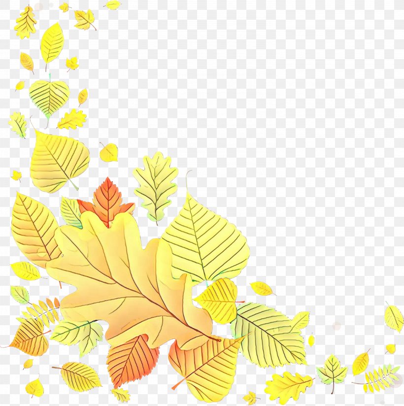 Autumn Tree Branch, PNG, 2982x3000px, Cartoon, Autumn, Botany, Branch, Color Download Free