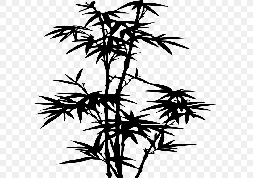 Wall Decal Bamboo Sticker, PNG, 600x579px, Wall Decal, Bamboo, Bamboo Shoot, Black And White, Branch Download Free