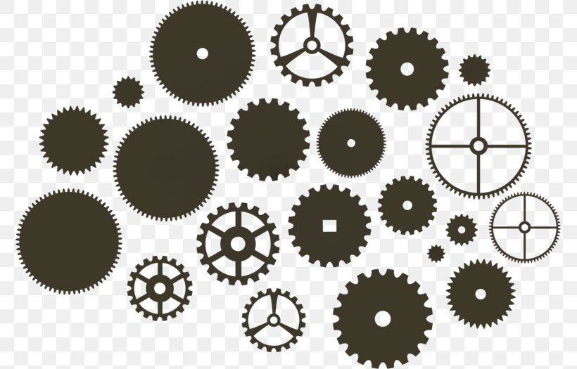 Gear Steampunk Clockwork, PNG, 775x525px, Gear, Animation, Black And White, Clockwork, Color Download Free