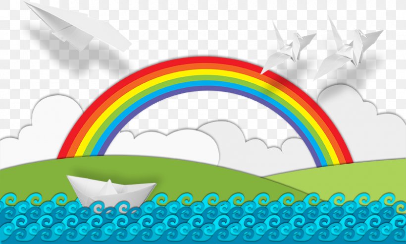 Paper Plane Rainbow, PNG, 840x504px, Paper, Bladzijde, Cartoon, Google Images, Green Download Free