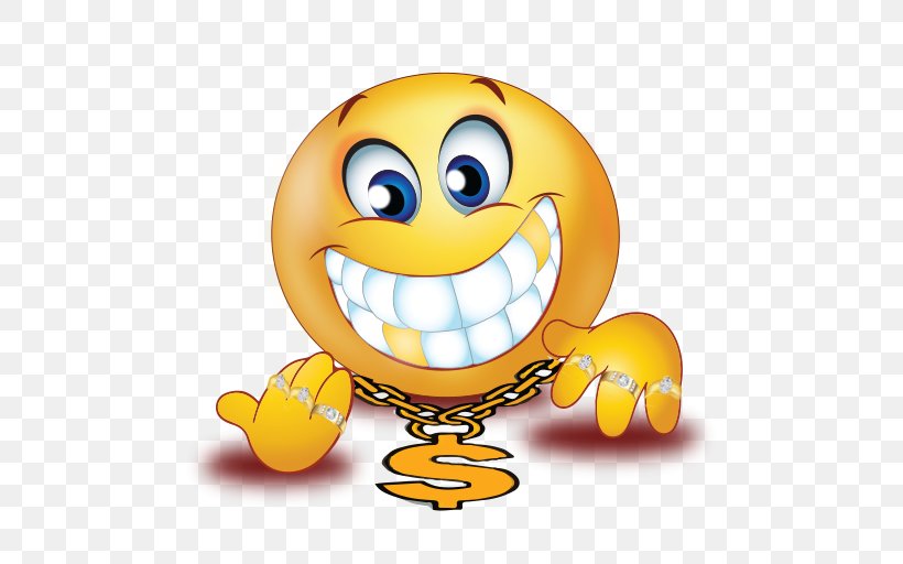Smiley Gold Teeth Emoji, PNG, 512x512px, Watercolor, Cartoon, Flower, Frame, Heart Download Free