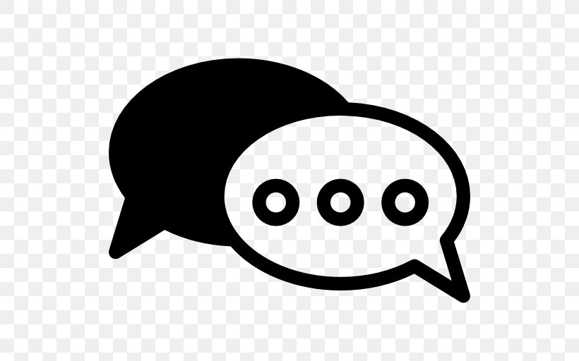 Symbol, PNG, 512x512px, Conversation, Black, Black And White, Emoticon, Facial Expression Download Free
