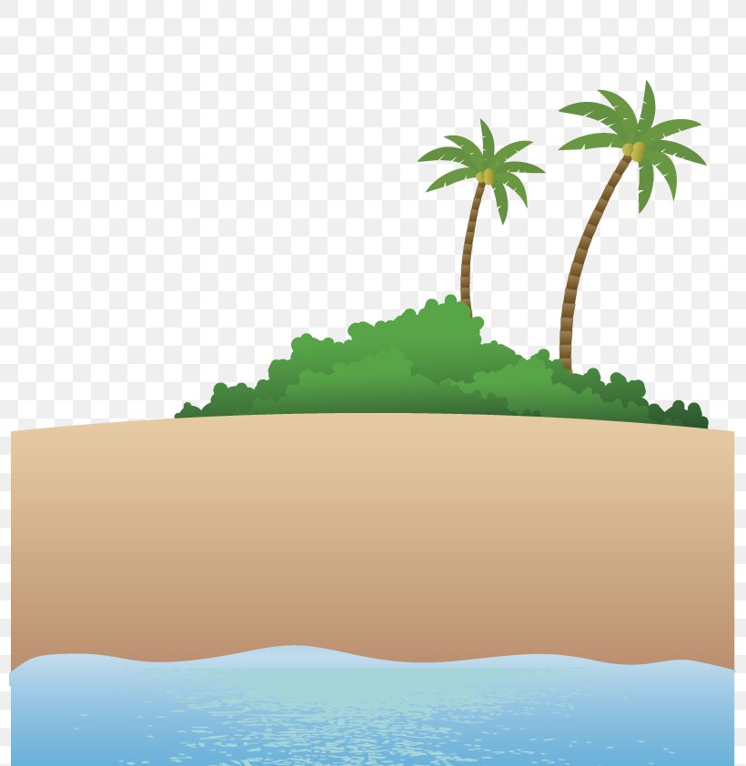 Beach Island Sea, PNG, 800x842px, Beach, Border, Cartoon, Drawing, Grass Download Free