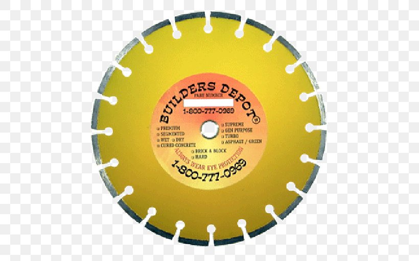 Diamond Blade Saw Cutting Tool, PNG, 512x512px, Diamond Blade, Angle Grinder, Band Saws, Blade, Brick Download Free