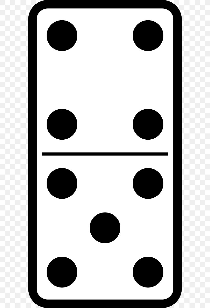 Dominoes Game Clip Art, PNG, 600x1200px, Dominoes, Black, Black And White, Com, Dice Download Free