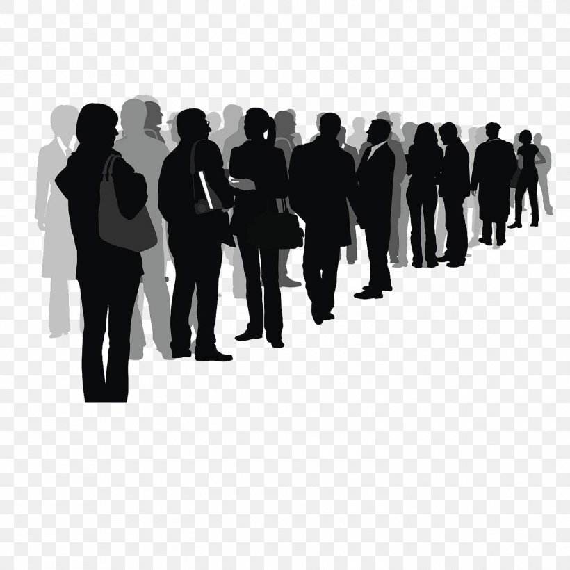 Silhouette Crowd Drawing Illustration, PNG, 1500x1500px, Silhouette, Art, Black And White, Business, Business Consultant Download Free