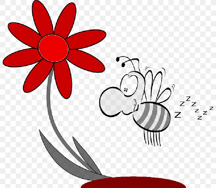 Bee Clip Art Vector Graphics Image, PNG, 800x715px, Bee, Botany, Bumblebee, Floral Design, Flower Download Free