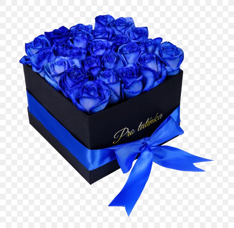 Blue Rose Garden Roses Flower, PNG, 750x800px, Blue Rose, Birthday, Blue, Box, Cardboard Box Download Free