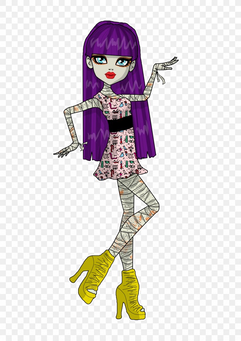 Illustration Cartoon Purple Doll Legendary Creature, PNG, 1131x1600px, Cartoon, Art, Costume, Costume Design, Doll Download Free