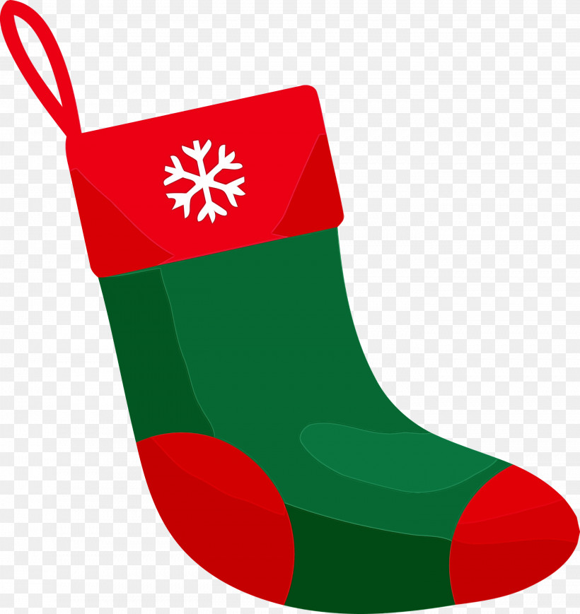 Christmas Stocking, PNG, 2829x3000px, Christmas Stocking, Christmas Decoration, Christmas Ornament, Footwear, Green Download Free