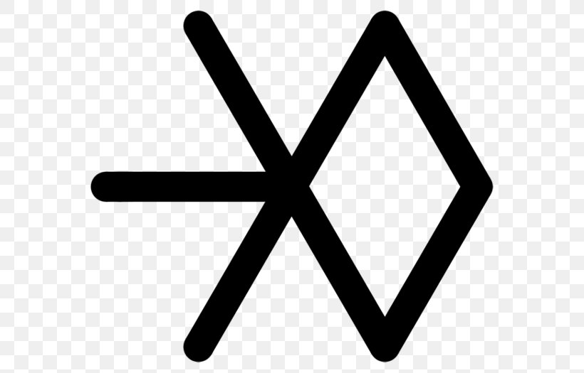 EXO XOXO Logo K-pop Growl, PNG, 600x525px, Exo, Black And White, Brand, Growl, Kpop Download Free